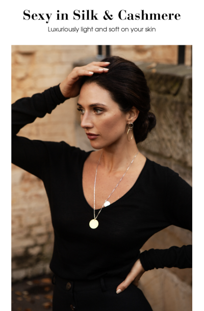 Sexy in silk and cashmere 