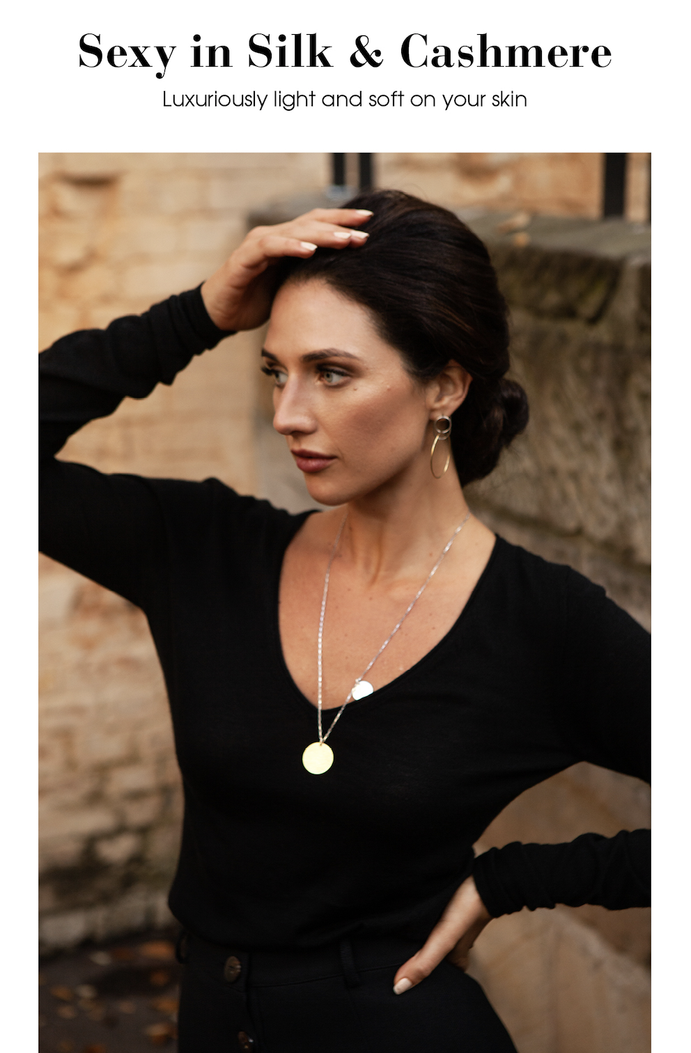 Sexy in silk and cashmere 